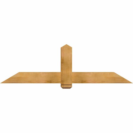 Ekena Millwork Eugene Rough Sawn Timber Gable Bracket, Western Red Cedar, 72"W x 21"H x 6"D x 6"F, 7/12 Pitch GBW072X21X0606EUG00RWR